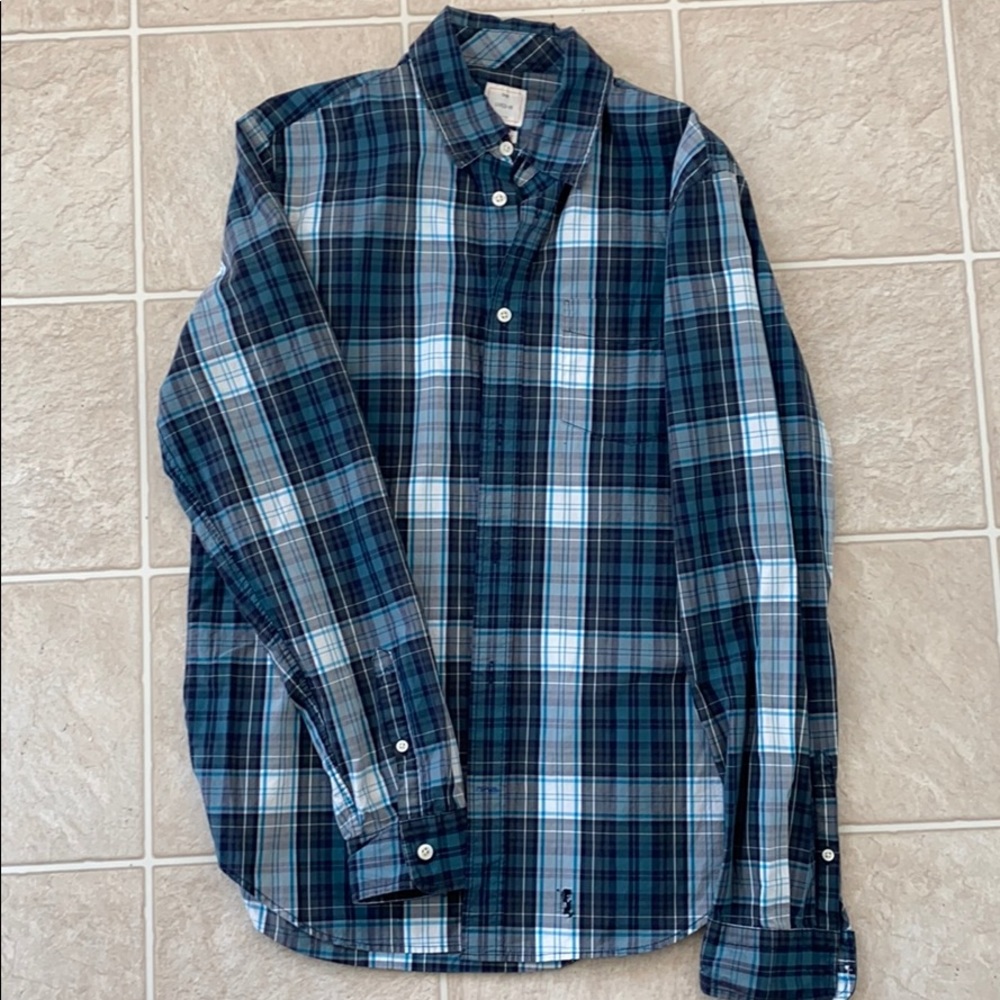 Gap Lived-In Plaid Button Down